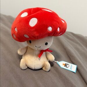 Jellycat Red and Cream Mushroom Plush